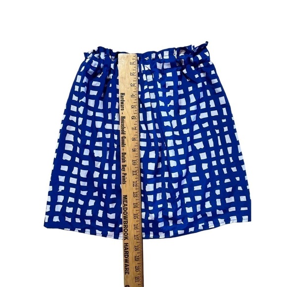 Beautiful Women's Francesca's Dina Be Blue/White Summer Skirt. Elastic waist. SM - Picture 7 of 7